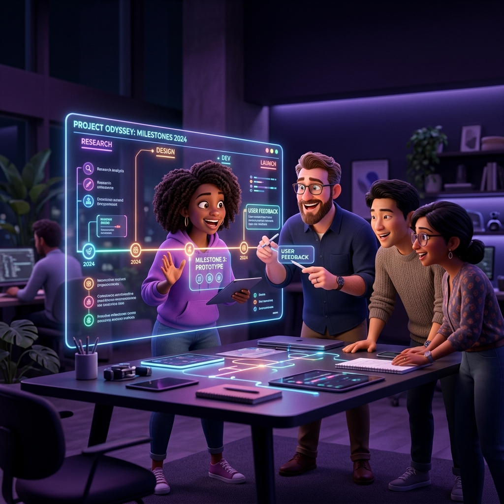 3D Team Collaborating